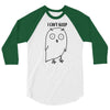 i can't sleep 3/4 Sleeve Shirt