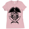 skull with beard Ladies Fitted T-Shirt