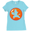 Kid Goku Kamehameha 4 Star Ladies Fitted T-Shirt