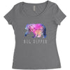 Big Dipper with Galaxy Women's Triblend Scoop T-shirt