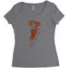 petunia Women's Triblend Scoop T-shirt