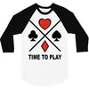 time to play 3/4 Sleeve Shirt