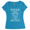 meowy christmas Women's Triblend Scoop T-shirt