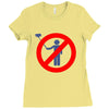 no selfie sticks girls Ladies Fitted T-Shirt