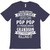 Super Cool Pop Pop Of A Freaking Awesome Grandson T-Shirt
