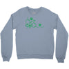thc pot leaf molecule Crewneck Sweatshirt