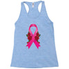 breast cancer pink ribbon Racerback Tank