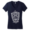 white owl kingdom giant bird Women's V-Neck T-Shirt