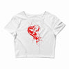 heartless splatter Crop Top