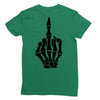 Flipping Someone Off Ladies Fitted T-Shirt