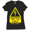 nikola tesla Ladies Fitted T-Shirt