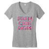 french bulldog mom Women's V-Neck T-Shirt