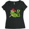 kermit christmas Women's Triblend Scoop T-shirt