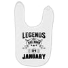Legends Are Born In January Baby Bibs