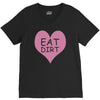 pink heart eat dirt ! t shirt   heart eat dirt graphic V-Neck Tee