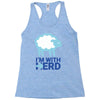 i m with herd Racerback Tank