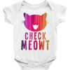 CHECK MEOWT CAT Baby Onesie