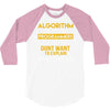 algorithm word used by programmers 3/4 Sleeve Shirt