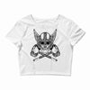 vikings head Crop Top