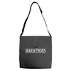 i do marathons Adjustable Strap Totes
