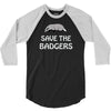 save the badgers 3/4 Sleeve Shirt