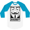 disobey 3/4 Sleeve Shirt