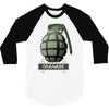 hand grenade military army 3/4 Sleeve Shirt