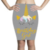 birthday unicorn girl Pencil Skirts