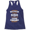 Super Cool Mom Of A Freaking Awesome Son Racerback Tank