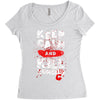 Keep Calm And Kill Zombies Women's Triblend Scoop T-shirt