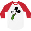 mickey puke 3/4 Sleeve Shirt