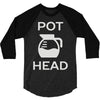 pot head coffee lover 3/4 Sleeve Shirt