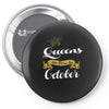 queens are born in october Pin-back button