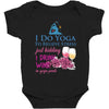 yoga and wine Baby Bodysuit