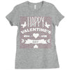 happy valentine's day Ladies Fitted T-Shirt