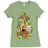 snack pack Ladies Fitted T-Shirt