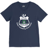 cia badge cider imbibing anarchist with badge V-Neck Tee
