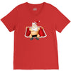 funny flashing naked nude christmas santa claus V-Neck Tee