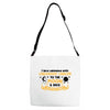 I Love Someone With Childhood Cancer To The Moon And Back To Infinity Adjustable Strap Totes