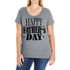 happy father day greeting Ladies Curvy T-Shirt