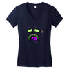 monster face Women's V-Neck T-Shirt