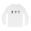 peace love coffee Long Sleeve Shirts