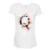 American Flag Q Maternity Scoop Neck T-shirt