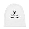 buck merry christmas Baby Beanies
