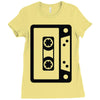 retro cassette Ladies Fitted T-Shirt