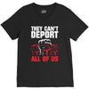 they can't deport all of us V-Neck Tee