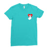 love more pocket Ladies Fitted T-Shirt