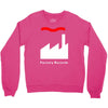 factory records   retro record label   mens music Crewneck Sweatshirt