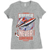 never surrender Ladies Fitted T-Shirt
