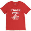 i walk with wasd V-Neck Tee